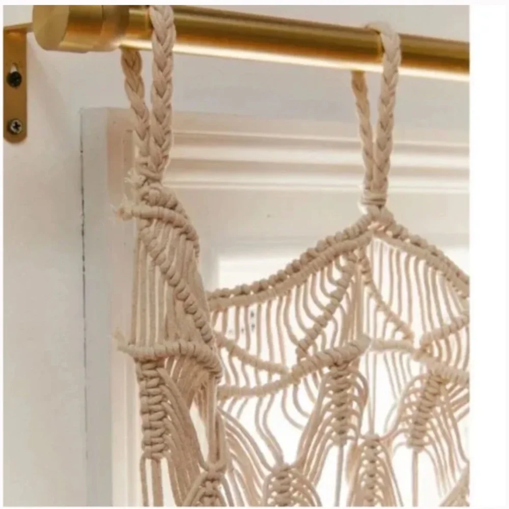 Millie Macramé Boho Peasant Knot Hipster Hippie Art Deco Farm Window Curtain